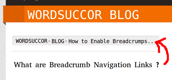 How to Enable Breadcrumb Navigation Links in WordPress