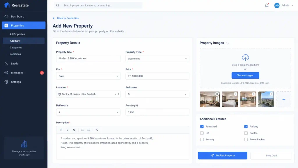 Upload a Property Listing
