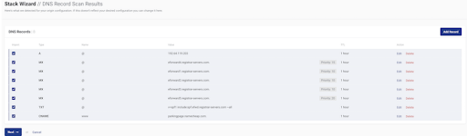Stackpath Wizard list