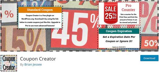 Coupon Creator - WordPress coupon code plugin